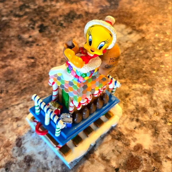 Tweety Christmas Decoration: Tweety's Chwistmas Twain Warner Bros Looney Tunes - Picture 1 of 8